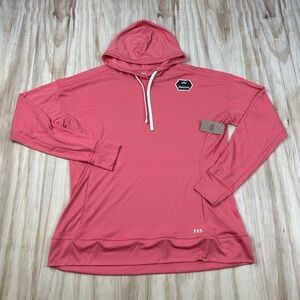 Field & Stream NEW Coral Long Sleeve Tech Hoodie UPF 30 Smartwick L Wicking